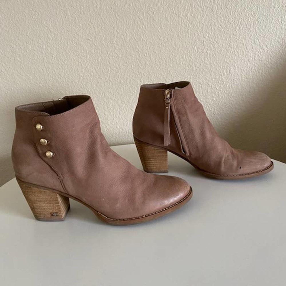 Sam Edelman‎ Boots 9.5M Women Mariella Praline Lea 3" Heel